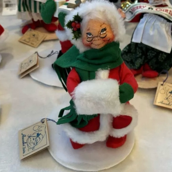 Lot (10) Vintage 90’s-2000 Annalee Christmas Dolls Santa Angel Reindeer - Picture 4 of 11